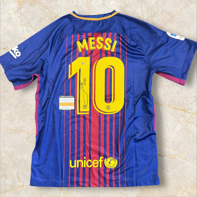 Lionel Messi Signed Barcelona With signature 1of1